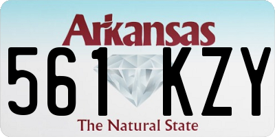 AR license plate 561KZY