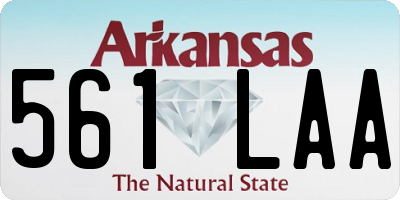 AR license plate 561LAA