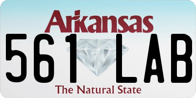 AR license plate 561LAB