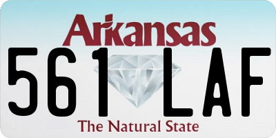 AR license plate 561LAF