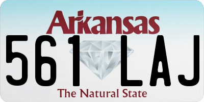 AR license plate 561LAJ