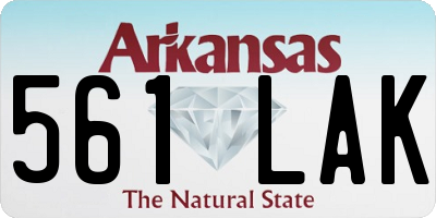 AR license plate 561LAK