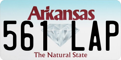 AR license plate 561LAP