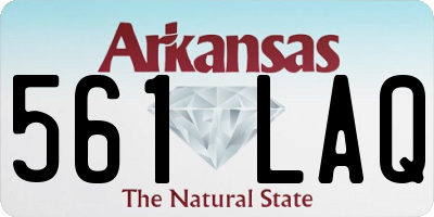 AR license plate 561LAQ