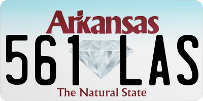 AR license plate 561LAS