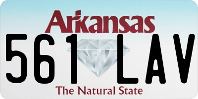 AR license plate 561LAV