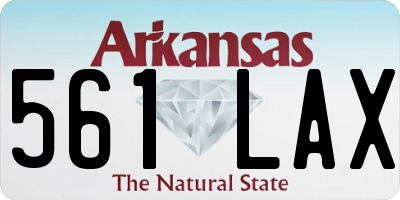 AR license plate 561LAX
