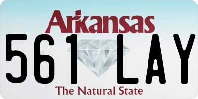 AR license plate 561LAY