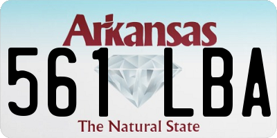 AR license plate 561LBA