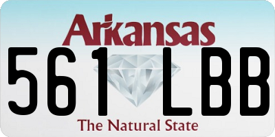 AR license plate 561LBB