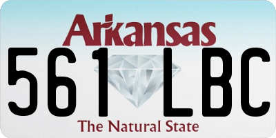 AR license plate 561LBC