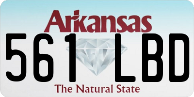 AR license plate 561LBD