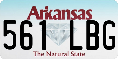 AR license plate 561LBG