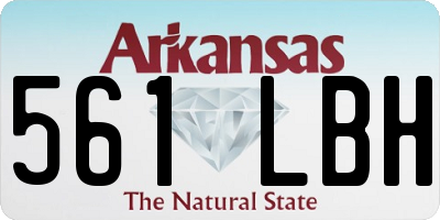 AR license plate 561LBH