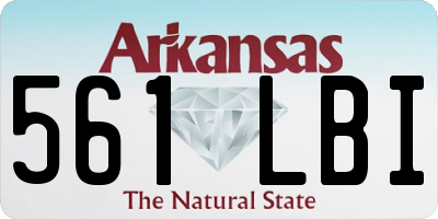 AR license plate 561LBI