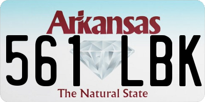 AR license plate 561LBK