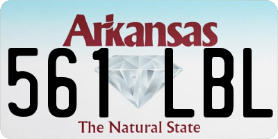 AR license plate 561LBL