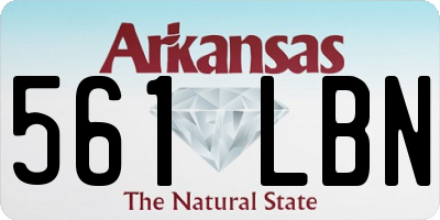 AR license plate 561LBN