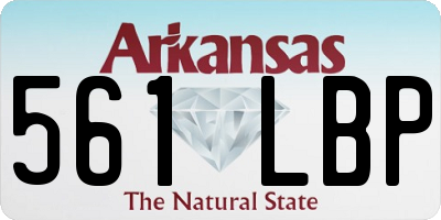 AR license plate 561LBP
