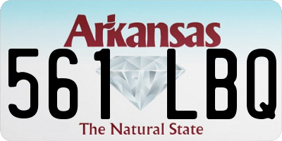 AR license plate 561LBQ