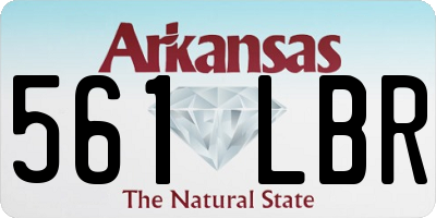AR license plate 561LBR