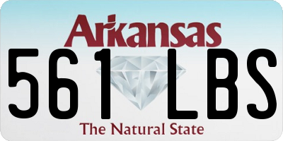AR license plate 561LBS