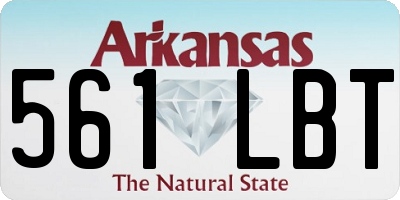 AR license plate 561LBT