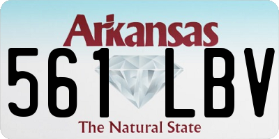 AR license plate 561LBV