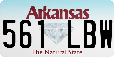 AR license plate 561LBW