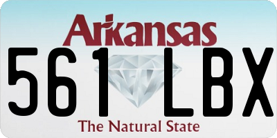 AR license plate 561LBX