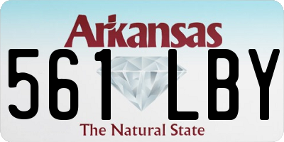 AR license plate 561LBY