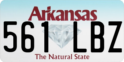 AR license plate 561LBZ