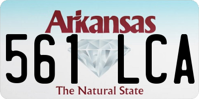 AR license plate 561LCA