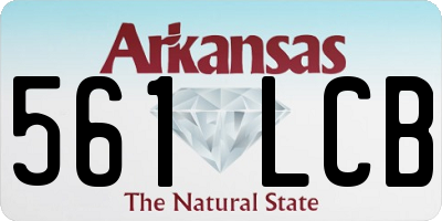 AR license plate 561LCB