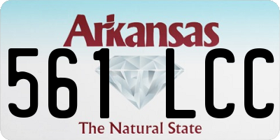 AR license plate 561LCC