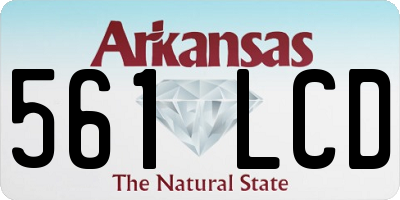 AR license plate 561LCD