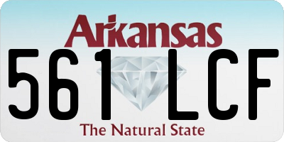 AR license plate 561LCF