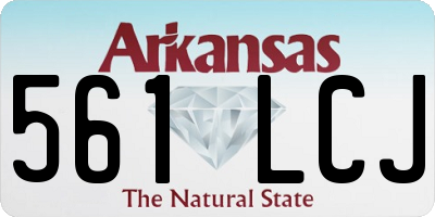 AR license plate 561LCJ
