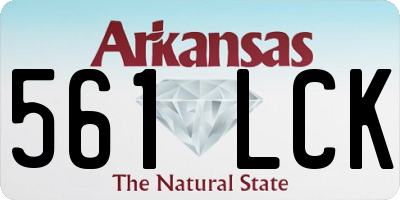 AR license plate 561LCK