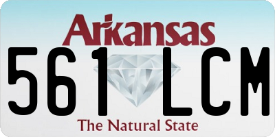 AR license plate 561LCM