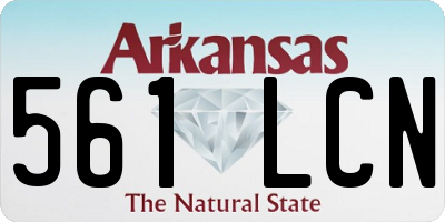 AR license plate 561LCN