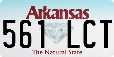 AR license plate 561LCT