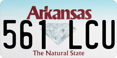 AR license plate 561LCU