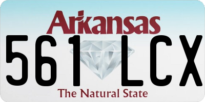 AR license plate 561LCX