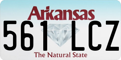 AR license plate 561LCZ
