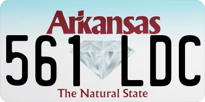 AR license plate 561LDC