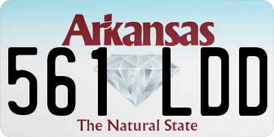 AR license plate 561LDD