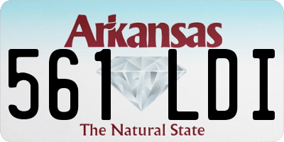 AR license plate 561LDI