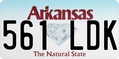AR license plate 561LDK