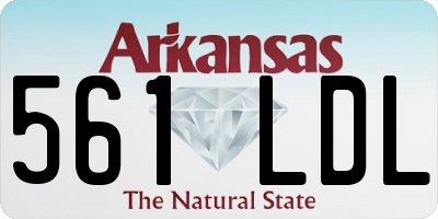 AR license plate 561LDL